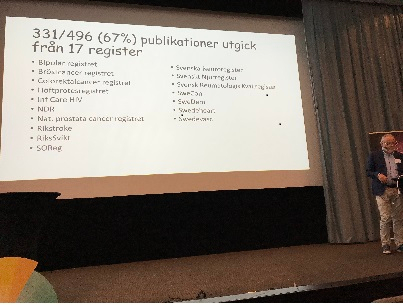 Forskningskonferensen om Nationella Kvalitetsregister, Arlanda, 23 maj 2018 (Foto Dorota Religa)