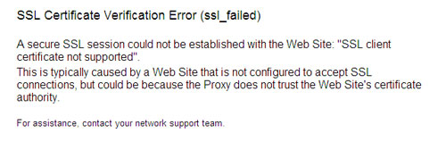 SITHS Bild 6 SSL fail